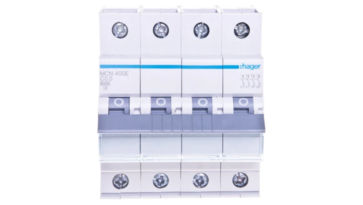 Wyłącznik nadprądowy 4P C 0,5A 6kA AC MCN400E