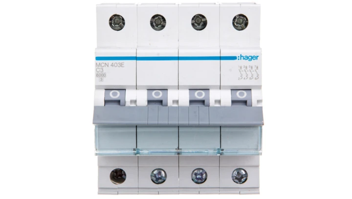 Wyłącznik nadprądowy 4P C 3A 6kA AC MCN403E