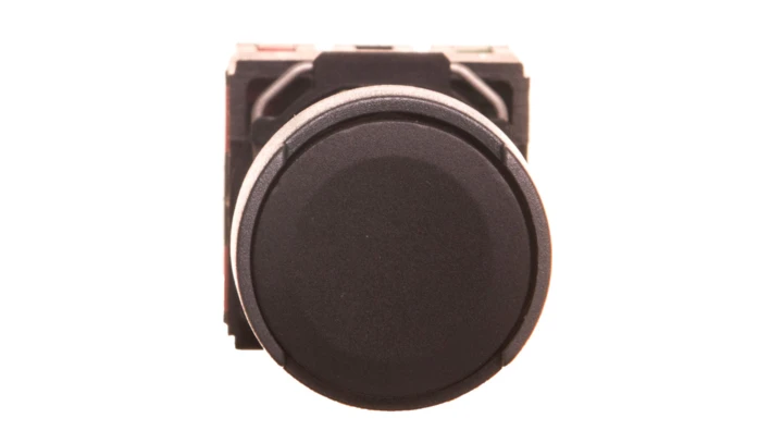 Przycisk 1-biegunowy mechanizm z plakietką czarny IP65 przycisk 1x XB6AA25B