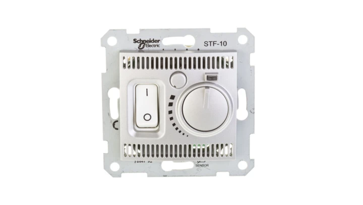 Sedna Regulator temperatury podtynkowy aluminium SDN6000360