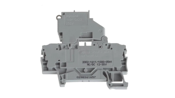 Złączka bezpiecznikowa 2,5mm2 szara 6.3A G 5x20mm 2002-1611/1000-541 TOPJOBS