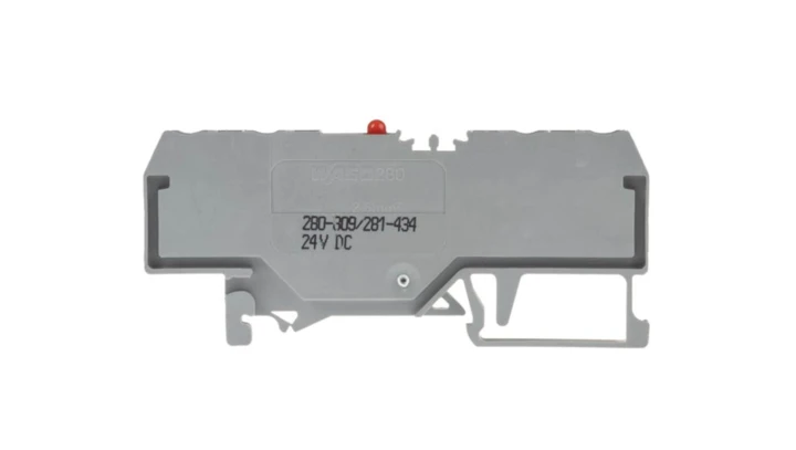 Złączka szynowa 4-przewodowa LED 2,5mm2 szara 280-809/281-434 /100szt./