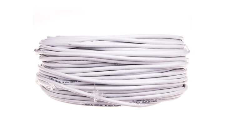 Przewód warsztatowy H05VV-F (OWY) 3x1 biały /100m/