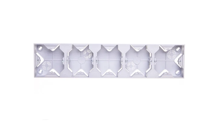 IMPRESJA Puszka natynkowa pięciokrotna srebro PNP-5Y/18