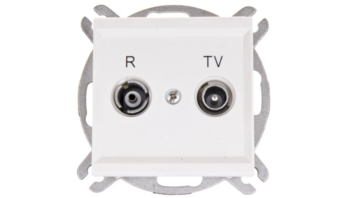 SONATA Gniazdo antenowe RTV końcowe 2,5-3dB ecru GPA-RK/m/27