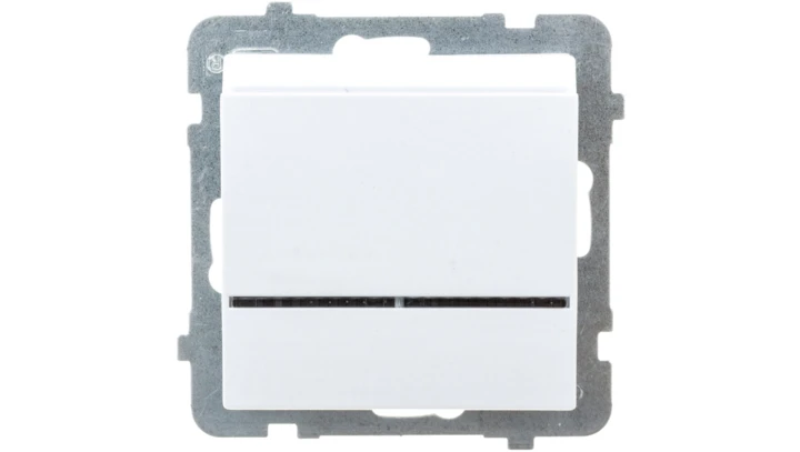 SONATA Łącznik hotelowy z podświetleniem biały ŁP-15RS/m/00