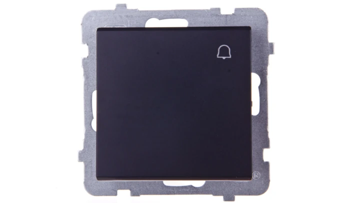 SONATA Przycisk /dzwonek/ czarny metalik ŁP-6R/m/33