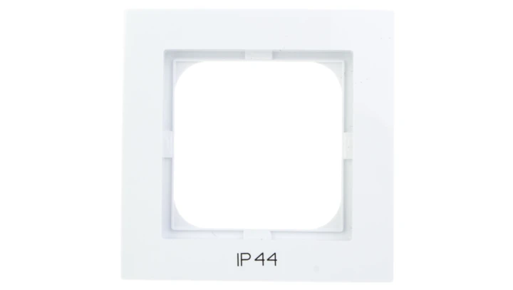 AS Ramka pojedyncza do łączników IP44 biała RH-1G/00