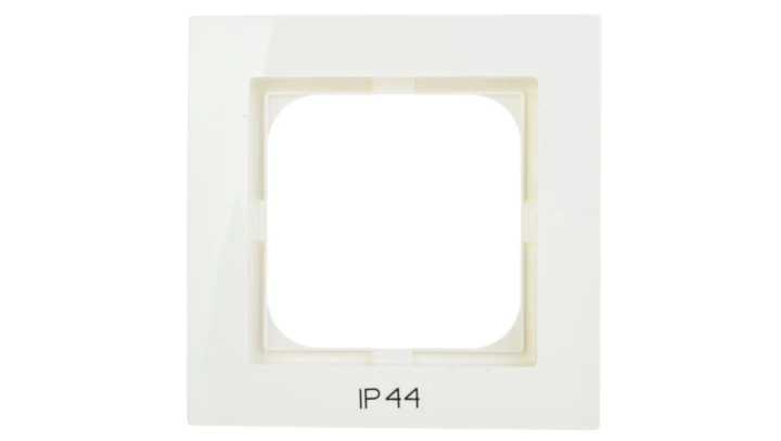 AS Ramka pojedyncza do łączników IP44 ecru RH-1G/27