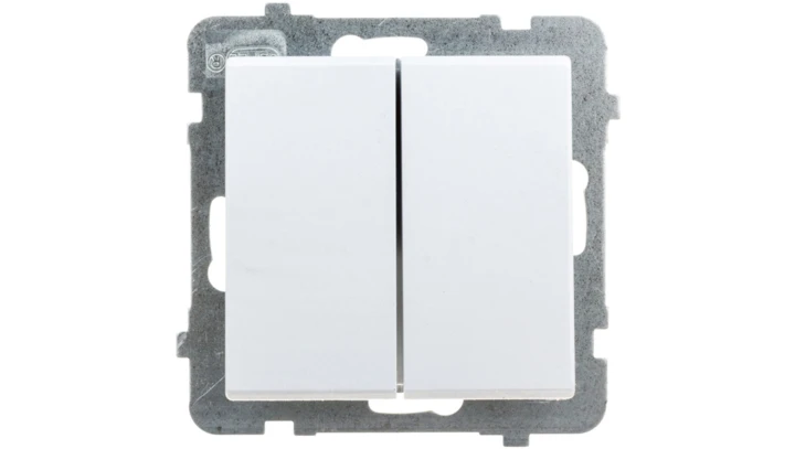 SONATA Łącznik schodowy podwójny biały ŁP-10R/m/00