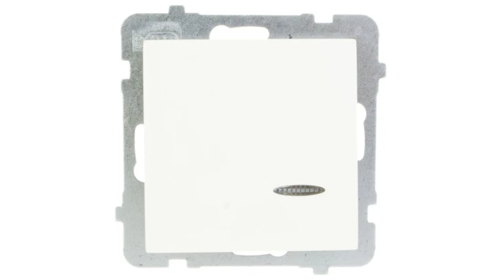 AS Łącznik pojedynczy z podświetleniem ecru ŁP-1GS/m/27