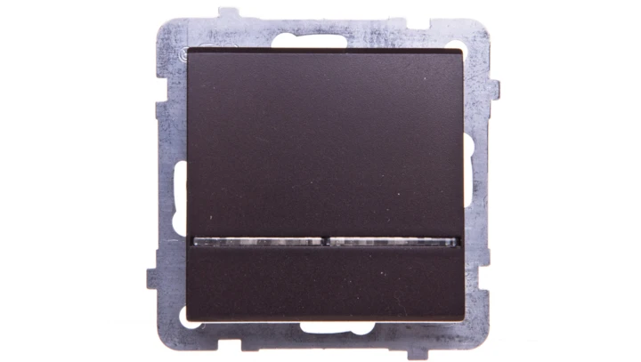 SONATA Łącznik kontrolny z podświetleniem czekoladowy metalik ŁP-12RS/m/40