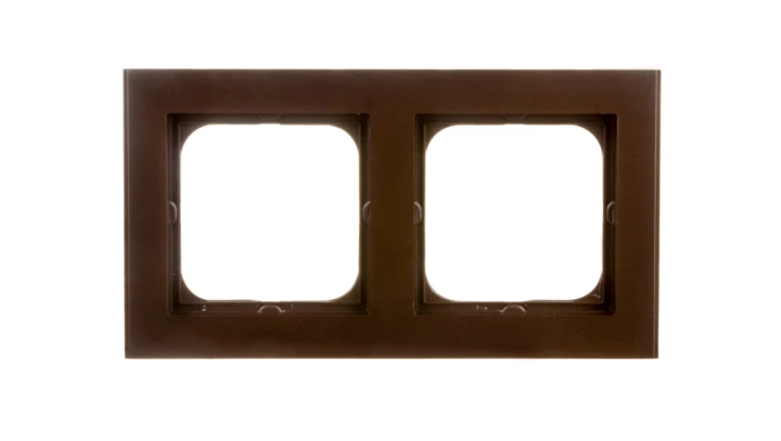 SONATA Ramka podwójna czekoladowy metalik R-2R/40