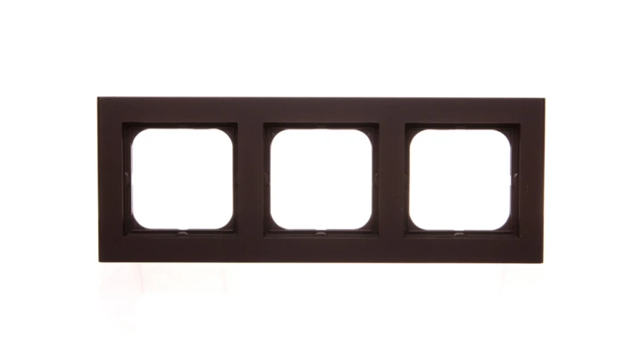 SONATA Ramka potrójna czekoladowy metalik R-3R/40