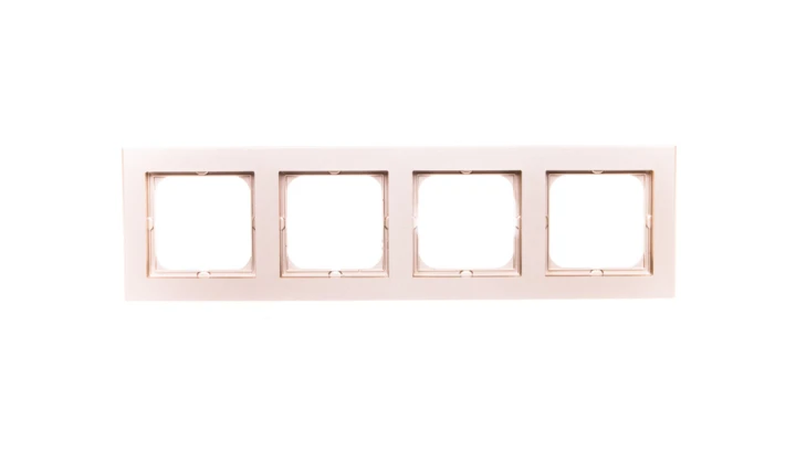 SONATA Ramka poczwórna szampański złoty R-4R/39