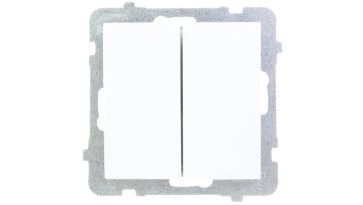 AS Łącznik schodowy podwójny biały ŁP-10G/m/00