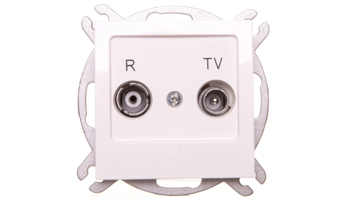 AS Gniazdo antenowe RTV końcowe 2,5-3dB ecru GPA-GK/m/27