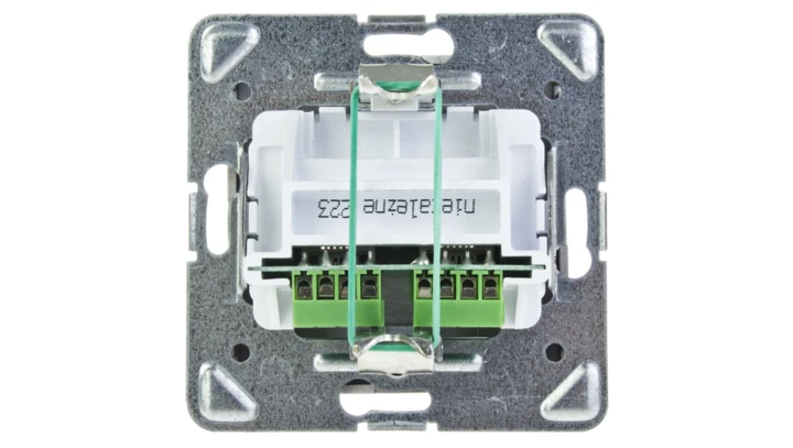 IMPRESJA Gniazdo telefoniczne podwójne RJ11 niezależne tytan GPT-2YN/m/23