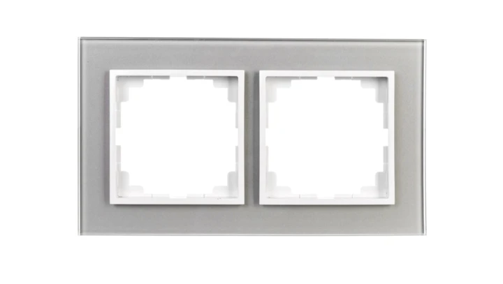 Sentia Ramka podwójna szklana srebrna 1472-63
