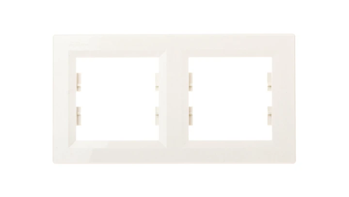 ASFORA Ramka podwójna pozioma kremowa EPH5800223