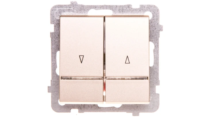 SONATA Łącznik żaluzjowy z podświetleniem szampański złoty ŁP-7RS/m/39