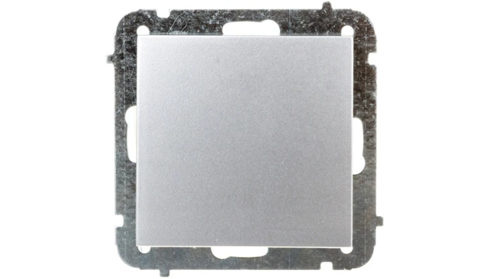 Sentia Łącznik jednobiegunowy 10A srebrny połysk 1410-56