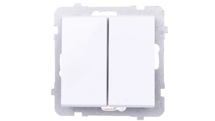 SONATA Łącznik schodowy + pojedynczy biały ŁP-9R/m/00