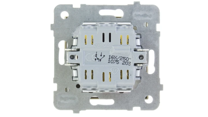 SONATA Łącznik schodowy + pojedynczy szampański złoty ŁP-9R/m/39