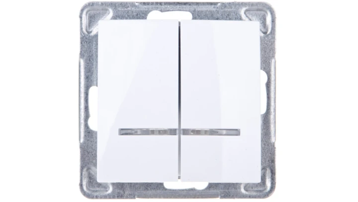 IMPRESJA Łącznik świecznikowy z podświetleniem biały ŁP-2YS/m/00