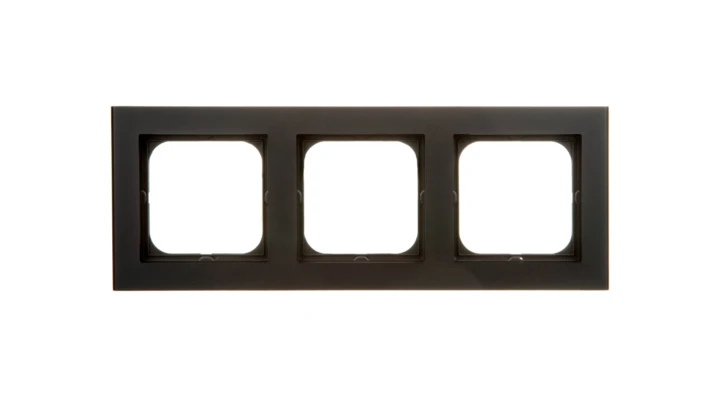 SONATA Ramka potrójna czarny metalik R-3R/33