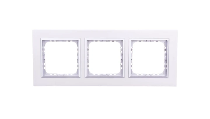 SONATA Ramka potrójna aluminium / srebrna metal R-3RAC/35/38
