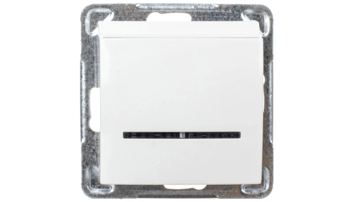 IMPRESJA Łącznik hotelowy z podświetleniem ecru ŁP-15YS/m/27