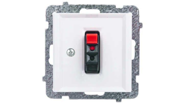 SONATA Gniazdo głośnikowe pojedyncze ecru GG-1R/m/27