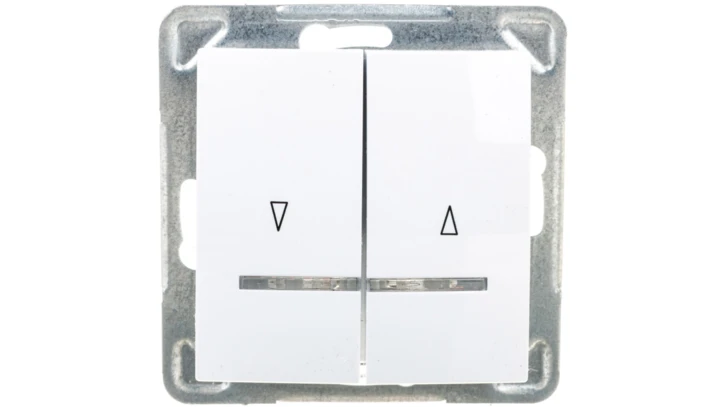 IMPRESJA Łącznik żaluzjowy z podświetleniem biały ŁP-7YS/m/00