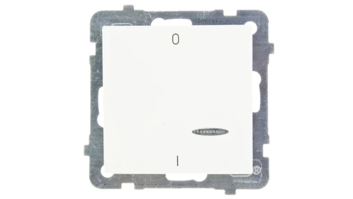 AS Łącznik podwójny z podświetleniem ecru ŁP-11GS/m/27