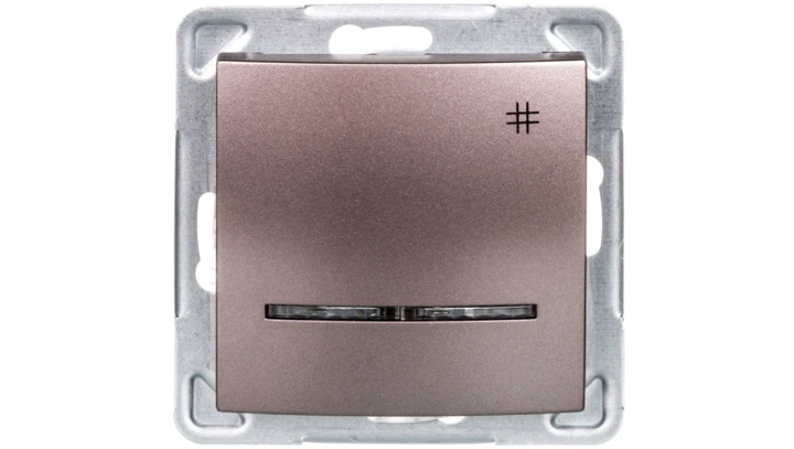 IMPRESJA Łącznik krzyżowy z podświetleniem tytan ŁP-4YS/m/23