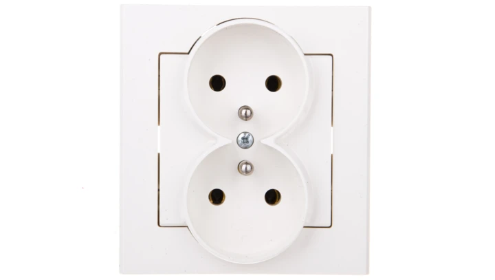 SONATA Gniazdo podwójne z/u ecru GP-2RZ/27