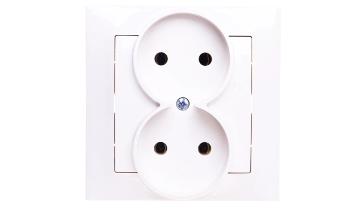 IMPRESJA Gniazdo podwójne b/u ecru GP-2Y/27