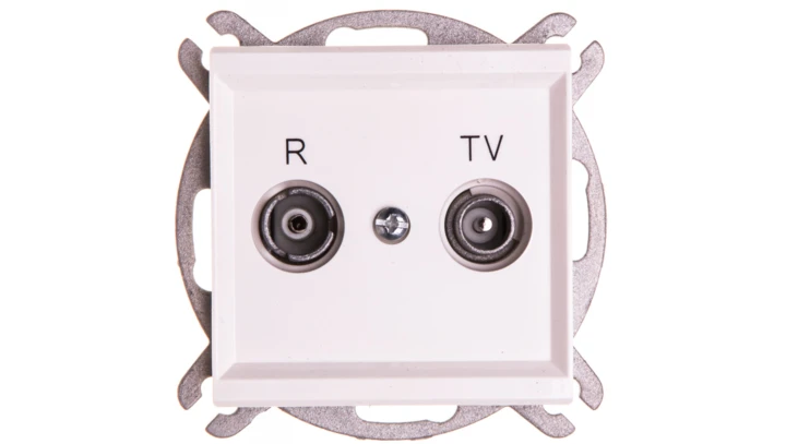 SONATA Gniazdo antenowe RTV przelotowe 16dB ecru GPA-16RP/m/27