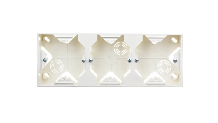 IMPRESJA Puszka natynkowa potrójna ecrue PNP-3Y/27