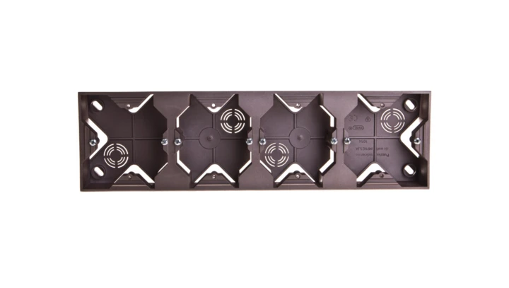 IMPRESJA Puszka natynkowa poczwórna tytan PNP-4Y/23