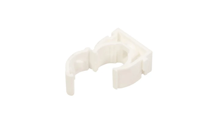 Uchwyt zamknięty do rur 16mm biały UZE-16 /100szt./