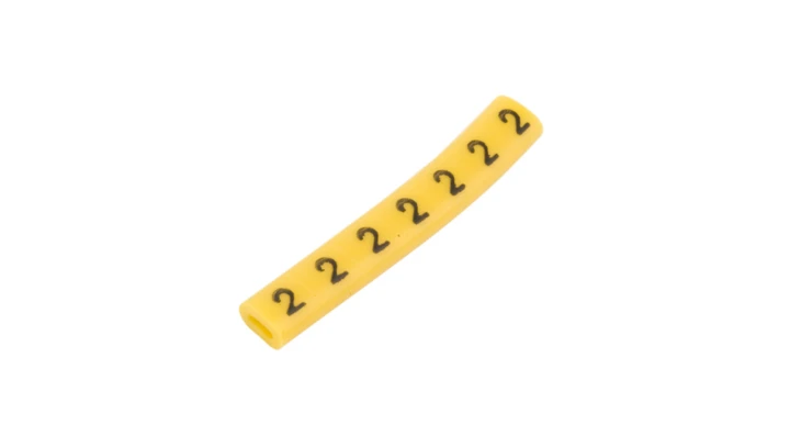 Oznacznik przewodów OZ-0/2 żółty E04ZP-01020100300 /100szt./