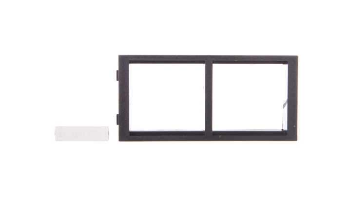 Simon Connect Ramka CIMA podwójna 2xK45 pozioma szary grafit S66/14