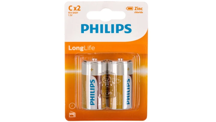 Bateria cynkowo-węglowa R14 / C 1,5V LongLife R14L2B/10 /blister 2szt./