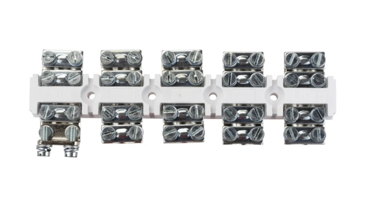 Złączka gwintowa 5-torowa 95mm2 biała LZG 5-95 R35RW-01030300201