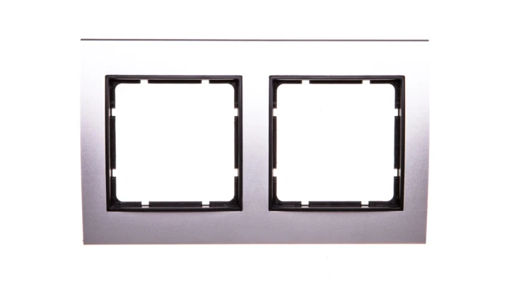 Berker B.3 Ramka aluminium/antracyt podwójna 10123004