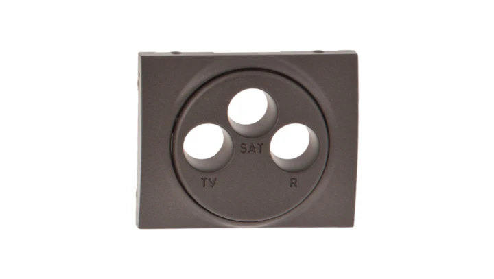 SISTENA LIFE Plakietka gniazd RTV/SAT choco 771273