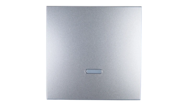 Simon 54 Klawisz pojedynczy do łącznika z podświetleniem srebrny mat DKW1L/43