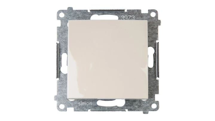 Simon 54 Łącznik jednobiegunowy, szybkozłącza, kremowy DW1.01/41